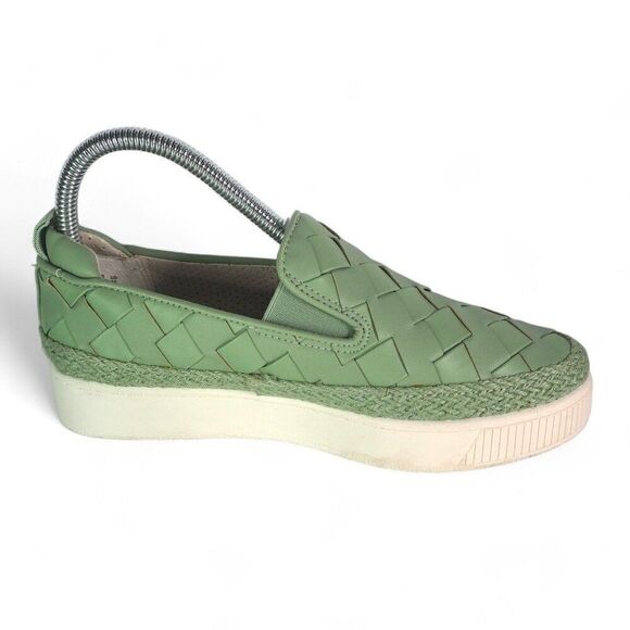 Franco Sarto Homer 3 Platform Woven Slip-on Sneakers "Spearmint" Women's 6M - Picture 7 of 11